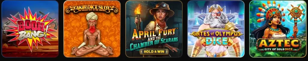 Algemene weergave van de casino spelencollectie